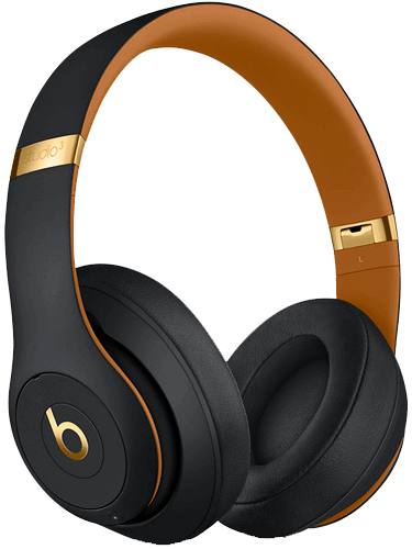 yellow and black wireless headphones