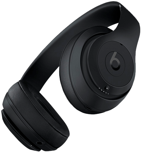 Black wireless headphones